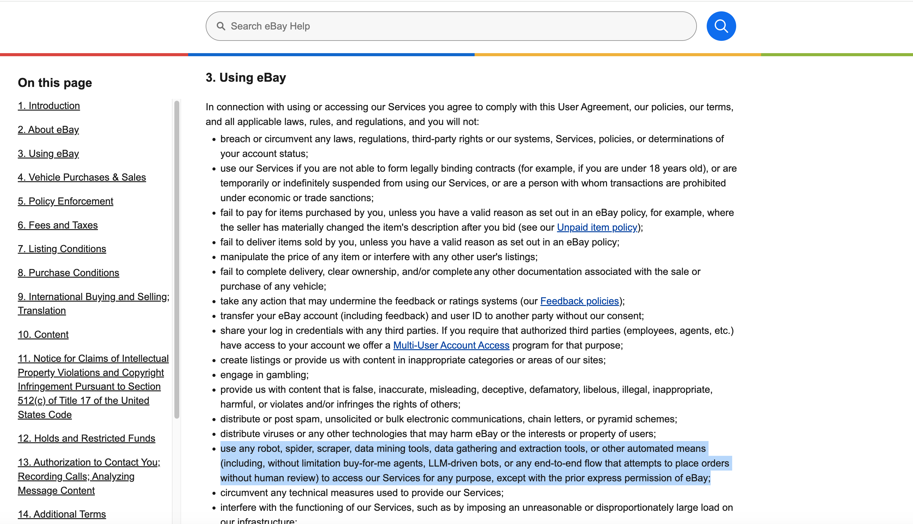 eBay Bans Third-Party AI Shopping, or 